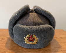 Cold War Soviet USSR Moscow Ushanka Winter Hat