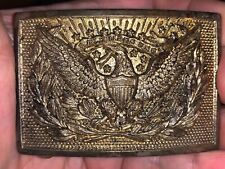 US ARMY OFFICERS CIVIL WAR BELT BUCKLE NO KEEPER MILITARY WAR USA US AMERICAN picture