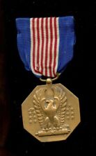 WWII WW2 Clean SOLDIER'S MEDAL Award NON-COMBAT--SLOT BROOCH Thick Planchet picture