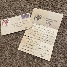 1939 Navy Ymca Letter WWII Anti Hitler USS Tuscaloosa  Soldier Gunnery Rare picture