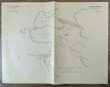 Vintage 1920s Higher Institute of War. Italo-Germanic Military Maps C25-8