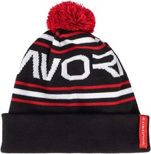 Favorite Pompon Hat Black White Logo
