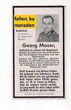original german ww2 Death Card-sterbebild-remembrance card-death details-soldier picture