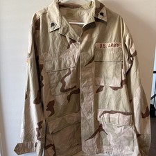 US Army Desert Storm BDU's Desert Camouflage Shirt Jacket Medium Long