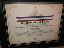 CONGRESSIONAL COMMEMORATIVE GOLD YOUTH AWARD CERTIFICATE Type-1 picture