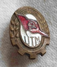 membership badge to organization of the union of the working youth from Romania