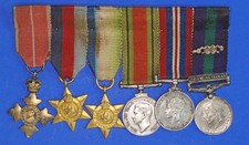 WW2 miniature medals, OBE 39-45 &  Atlantic Star Defence, War, Palestine [34574]