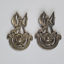 Royal Canadian Hussars (Montreal) Cap Badge Pair No Lug/Slider picture