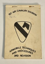 Rare 1st Air Cavalry Division Airmobile Techniques & Procedures 1966 Booklet