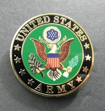 LARGE ARMY USAR VETERAN ROUND PIN BADGE 1.5 INCHES