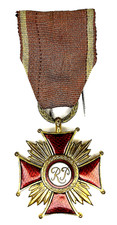 Poland Gold Cross of Merit Złoty Krzyż Zasługi Gilt Enamel Medal