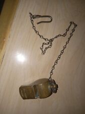 Vintage U.S. Army Regulation Solid Brass Whistle WWII Military w chain picture