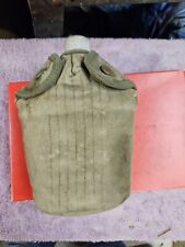 1942 World War II WW2 US Military Canteen and Cover AGM Co Nice Condition picture