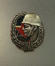 Vintage USSR Era Yugoslavia Army JNA Exemplary Soldier Badge IKOM Zagreb