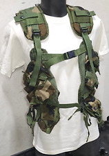 US Military Enhanced Tactical Load Bearing Vest w Pouches Woodland M81 BDU ALICE picture