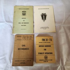Vintage US Army Field Manuals & Training Cards Lot - Spanning 1950s to 1980s