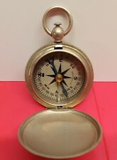 Vtg US Army WWII Pocket Compass Military Wittnauer.  Works picture