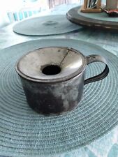 Civil War / Indian Wars Original Tin 2 Piece Spittoon/ Drinking Cup Rare Form  picture