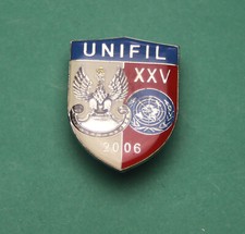 Polish ARMY UNIFIL Badge - XXV change POLAND UN FORCE in LEBANION 2006 - RARE