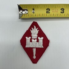 U.S. Military Army Engineer Center School Patch Insignia Full Color Cut Edge