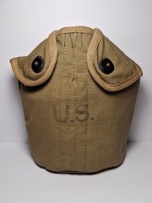 Original WW2 US Canteen Cover British Made 1944 VG WWII