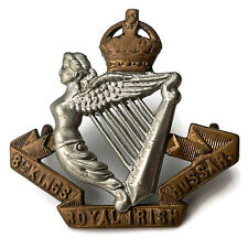 Original 8th Kings Royal Irish Hussars Regiment (King's) Cap Badge LUGS VERSION picture