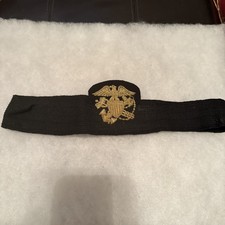 WWII U.S NAVY Public Health Service (USPHS) - Officer's Bullion Hat Badge USN