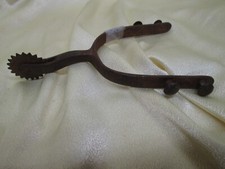 Rare 1800's Single Buermann or North & Judd long Shank Double Button Spur
